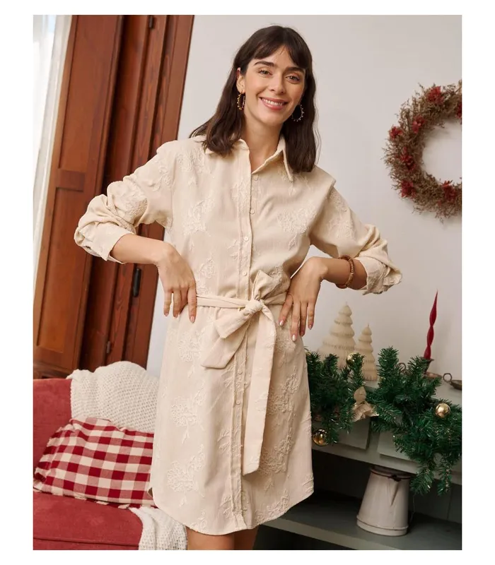 Polin Et Moi Aldansa Corduroy Dress Raw Women Dresses And Jumpsuits Polin Et Moi Aldansa Corduroy Dress Raw Women Dresses And Jumpsuits
