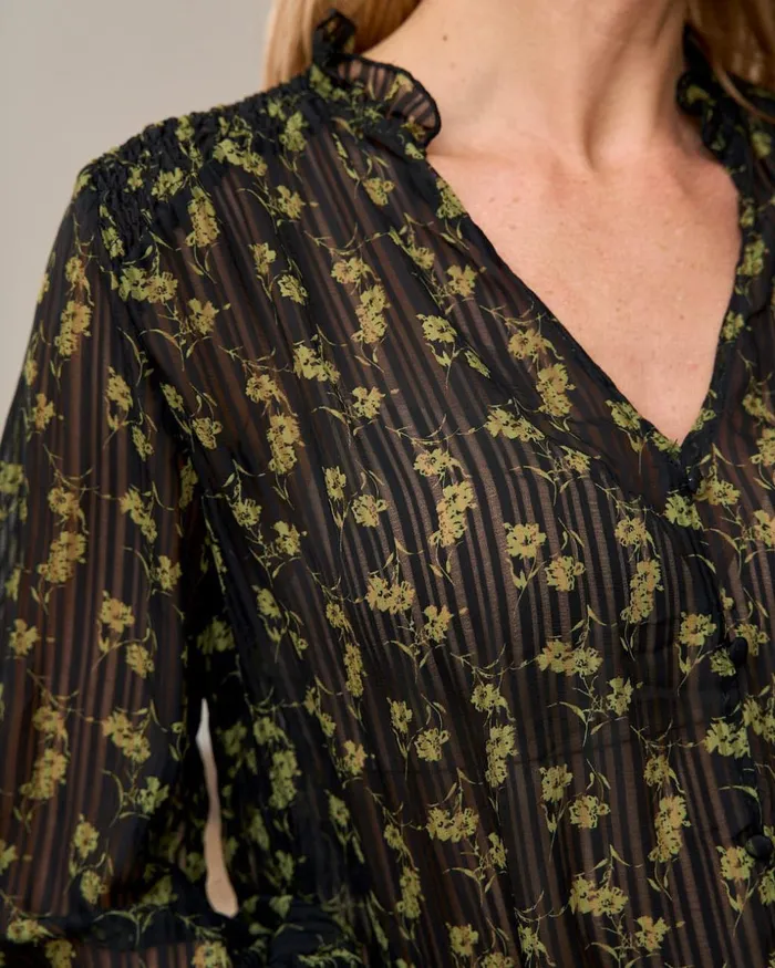 Polin Et Moi Blouse Flowers Alaide Black Women Blouses And Shirts Polin Et Moi Blouse Flowers Alaide Black Women Blouses And Shirts