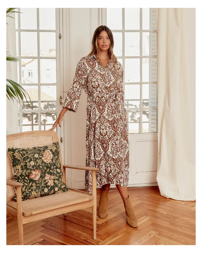 Polin Et Moi Camisero Olaia Dress Camel Women Dresses And Jumpsuits Polin Et Moi Camisero Olaia Dress Camel Women Dresses And Jumpsuits