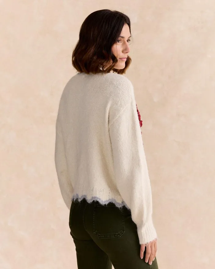 Polin Et Moi Cardiga Flor Agata Raw Women Cardigans And Sweaters Polin Et Moi Cardiga Flor Agata Raw Women Cardigans And Sweaters