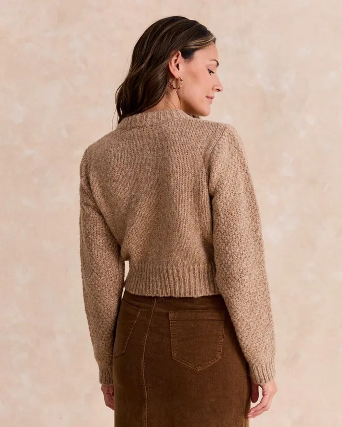 Polin Et Moi Cardigan Knitted Cloe Camel Women Cardigans And Sweaters Polin Et Moi Cardigan Knitted Cloe Camel Women Cardigans And Sweaters