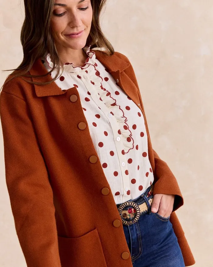 Polin Et Moi Cuca Pocket Coat Leather Women Blazer And Jackets Polin Et Moi Cuca Pocket Coat Leather Women Blazer And Jackets
