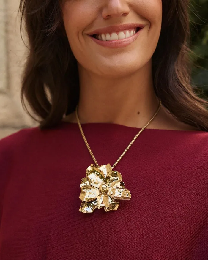 Polin Et Moi Flor Gina Necklace Gold Women Jewelry