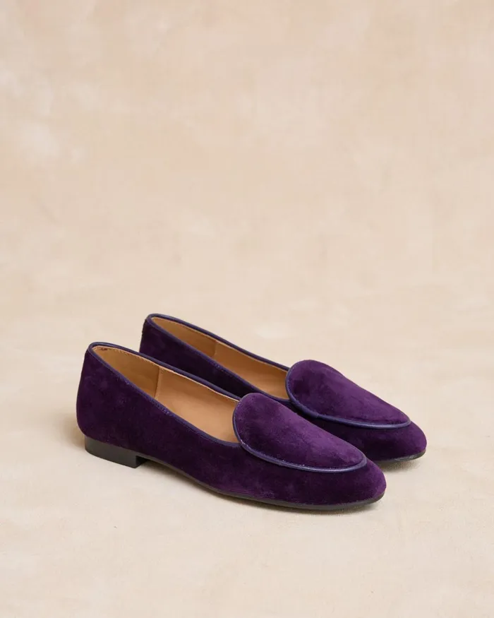 Polin Et Moi Gilmena Low Moccasin Purple Women Moccasins Polin Et Moi Gilmena Low Moccasin Purple Women Moccasins