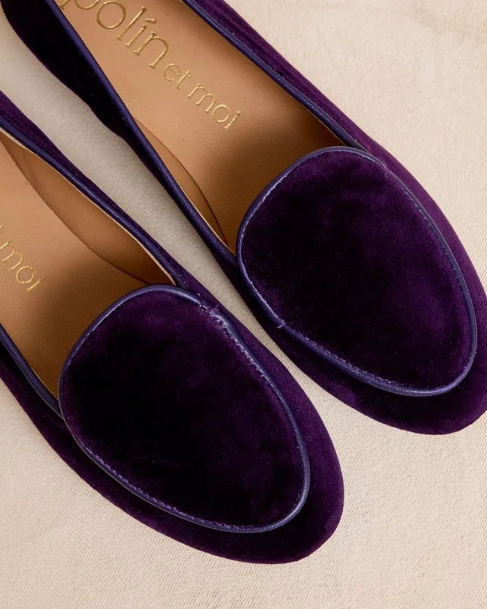 Polin Et Moi Gilmena Low Moccasin Purple Women Moccasins Polin Et Moi Gilmena Low Moccasin Purple Women Moccasins
