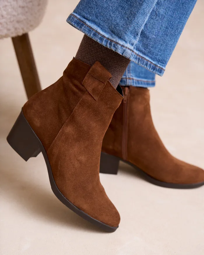 Polin Et Moi Liara Heel Ankle Boots Leather Women Ankle Boots Polin Et Moi Liara Heel Ankle Boots Leather Women Ankle Boots