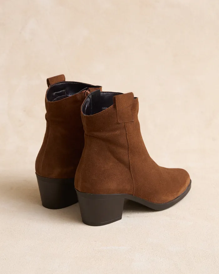 Polin Et Moi Liara Heel Ankle Boots Leather Women Ankle Boots Polin Et Moi Liara Heel Ankle Boots Leather Women Ankle Boots