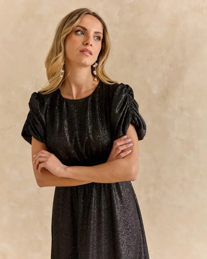 Polin Et Moi Lurex Minga Dress Grey Women Dresses And Jumpsuits Polin Et Moi Lurex Minga Dress Grey Women Dresses And Jumpsuits