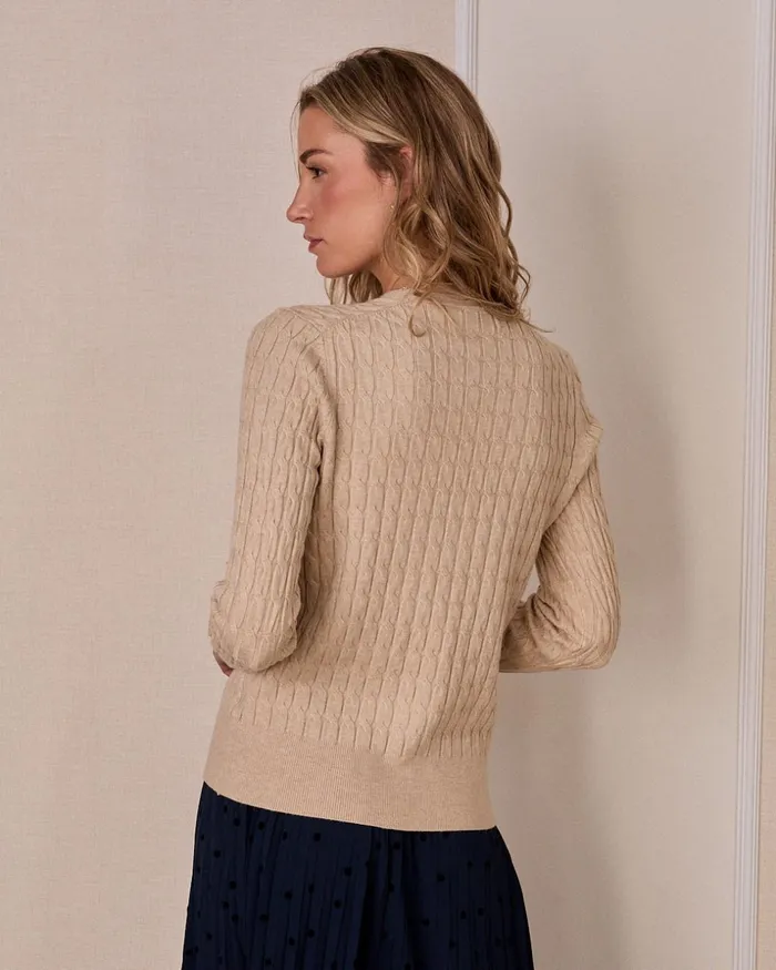 Polin Et Moi Rebeca Fina Renata Taupe Women Cardigans And Sweaters Polin Et Moi Rebeca Fina Renata Taupe Women Cardigans And Sweaters