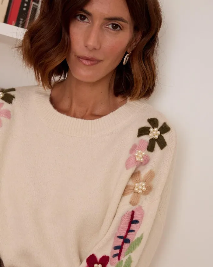 Polin Et Moi Sweater Knitted Katrin Raw Women Cardigans And Sweaters Polin Et Moi Sweater Knitted Katrin Raw Women Cardigans And Sweaters