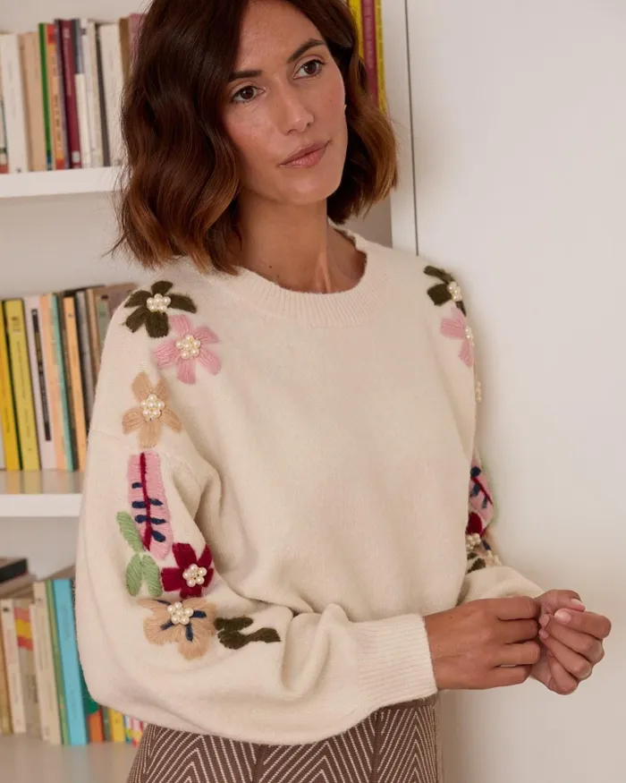 Polin Et Moi Sweater Knitted Katrin Raw Women Cardigans And Sweaters Polin Et Moi Sweater Knitted Katrin Raw Women Cardigans And Sweaters