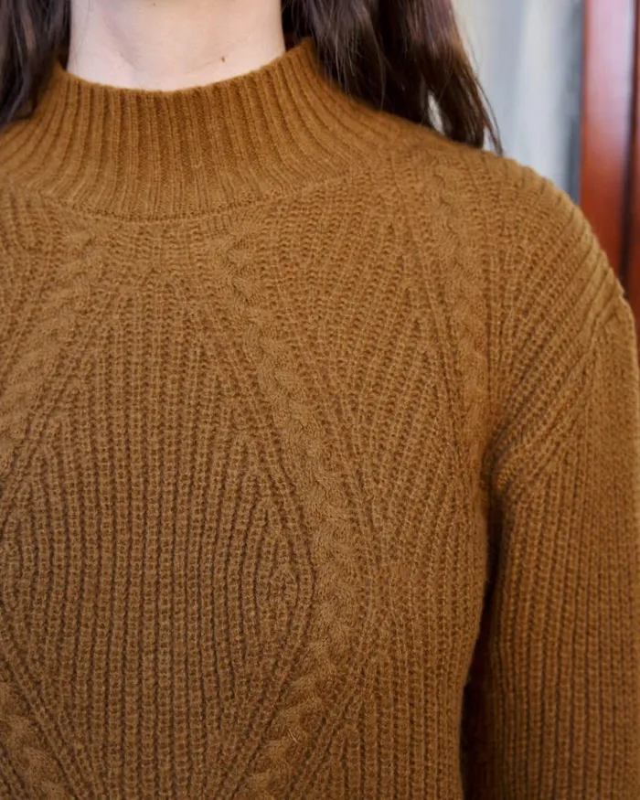 Polin Et Moi Sweater Mireya Neck Leather Women Cardigans And Sweaters Polin Et Moi Sweater Mireya Neck Leather Women Cardigans And Sweaters