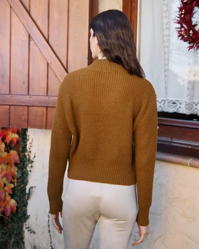 Polin Et Moi Sweater Mireya Neck Leather Women Cardigans And Sweaters Polin Et Moi Sweater Mireya Neck Leather Women Cardigans And Sweaters
