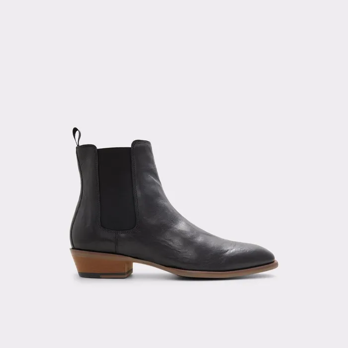 Priawyn Black Leather Smooth Men ALDO Boots