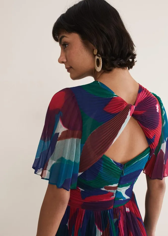 Priscilla Abstract Floral Pleated Maxi Dress Multicoloured Women Phase Eight Dresses Priscilla Abstract Floral Pleated Maxi Dress Multicoloured Women Phase Eight Dresses