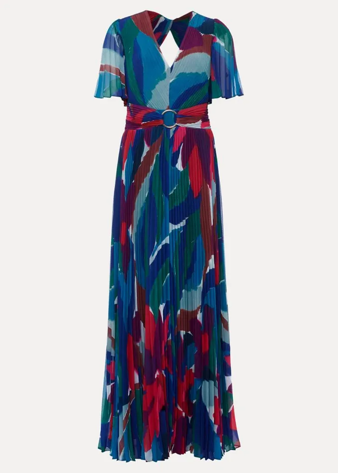 Priscilla Abstract Floral Pleated Maxi Dress Multicoloured Women Phase Eight Dresses Priscilla Abstract Floral Pleated Maxi Dress Multicoloured Women Phase Eight Dresses