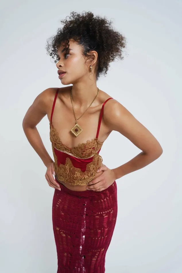 Red Lorelai Corset Red Women Jaded London Corsets
