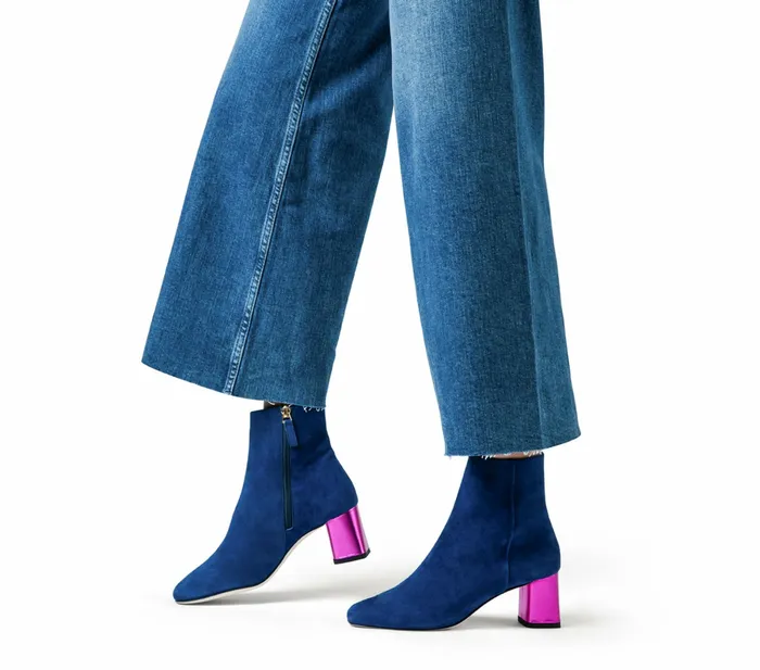 Repetto Womens Boots and Ankle Boots Melo Boots Classic Blue And Pink Online