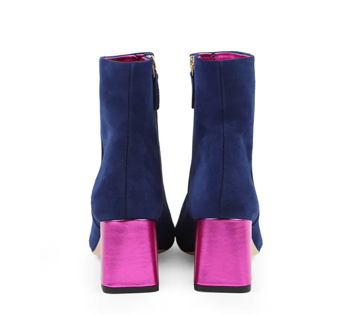 Repetto Womens Boots and Ankle Boots Melo Boots Classic Blue And Pink Online