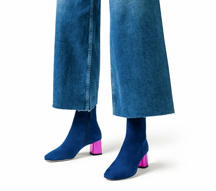 Repetto Womens Boots and Ankle Boots Melo Boots Classic Blue And Pink Online