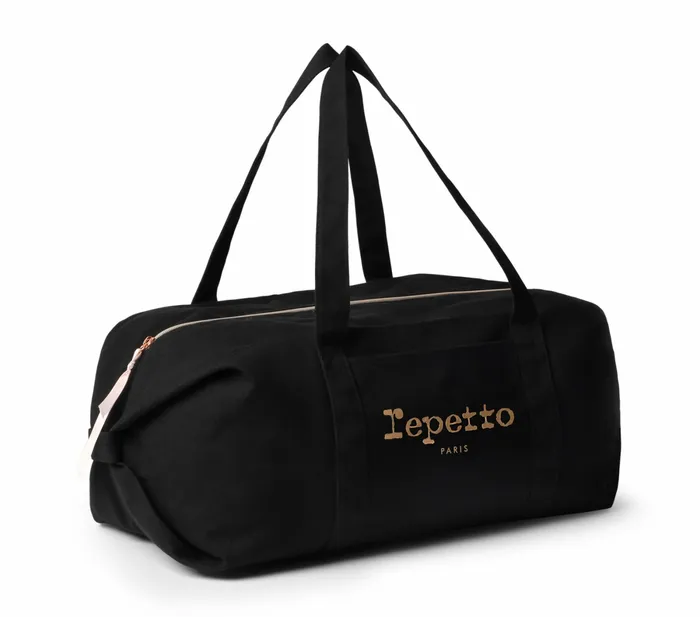 Repetto Womens Dance Bags Cotton Duffle Bag Size L Black Gift 4 You