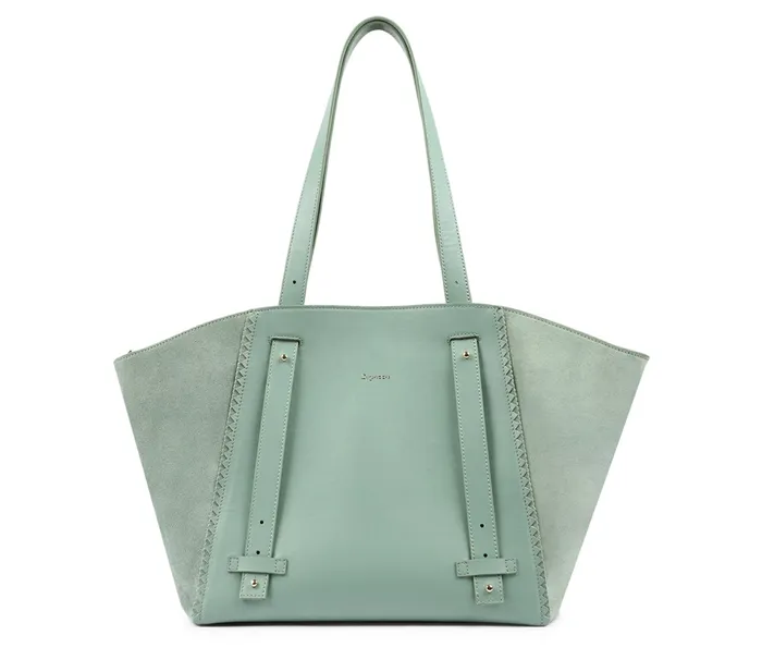 Repetto Womens Handbags Double Vie Bag Jade Green Gift for Friend