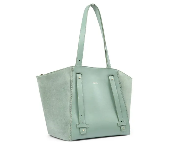 Repetto Womens Handbags Double Vie Bag Jade Green Gift for Friend