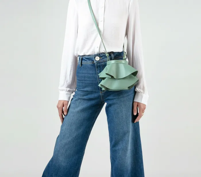 Repetto Womens Handbags Mini Envole Bag Jade Green Cheap On Sale