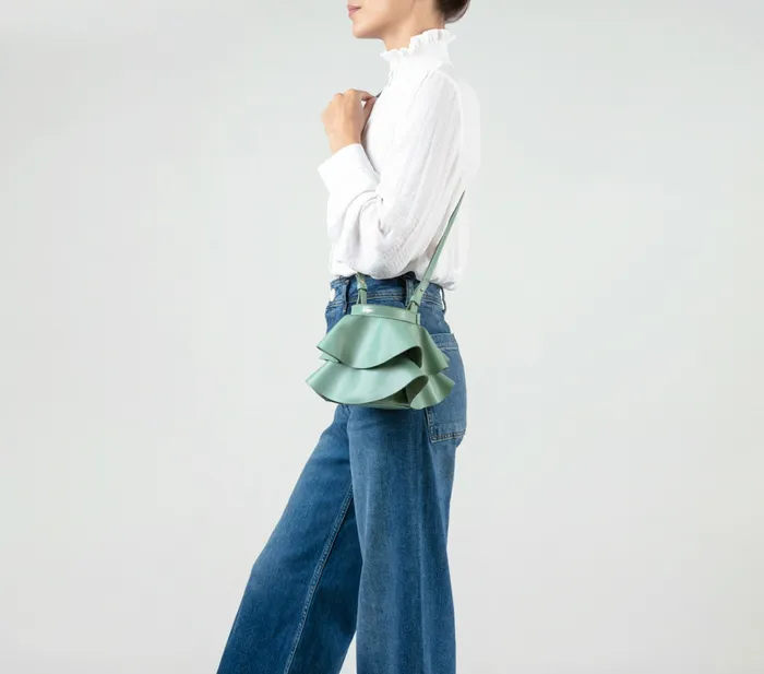 Repetto Womens Handbags Mini Envole Bag Jade Green Cheap On Sale