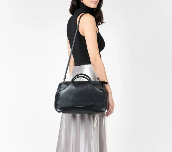 Repetto Womens Handbags Petit Drapp Bag Black Gift for Friend