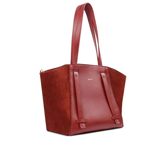 Repetto Womens Shoulder Bags Double Vie Bag Carmine Red Cheap On Sale
