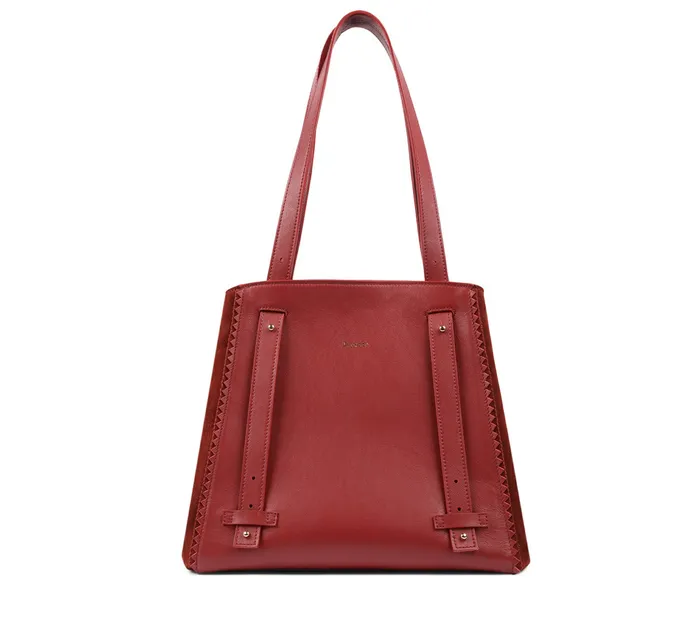 Repetto Womens Shoulder Bags Double Vie Bag Carmine Red Cheap On Sale