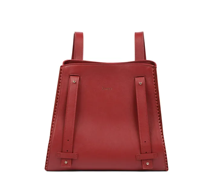 Repetto Womens Shoulder Bags Double Vie Bag Carmine Red Cheap On Sale