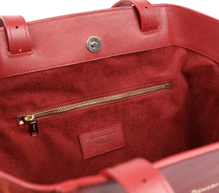 Repetto Womens Shoulder Bags Double Vie Bag Carmine Red Cheap On Sale
