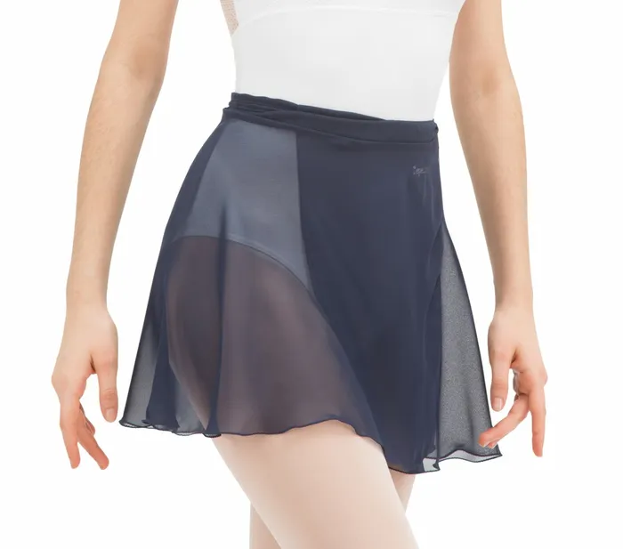 Repetto Womens Skirts Short Chiffon Skirt Midnight Blue