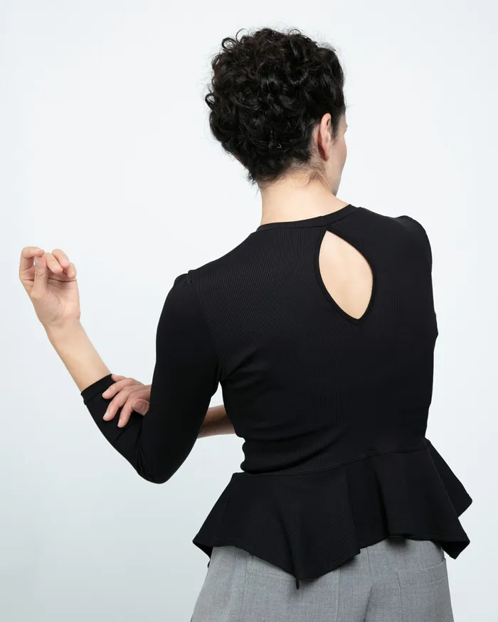 Repetto Womens Tops and TShirts Asymmetrical Top Black On Sale