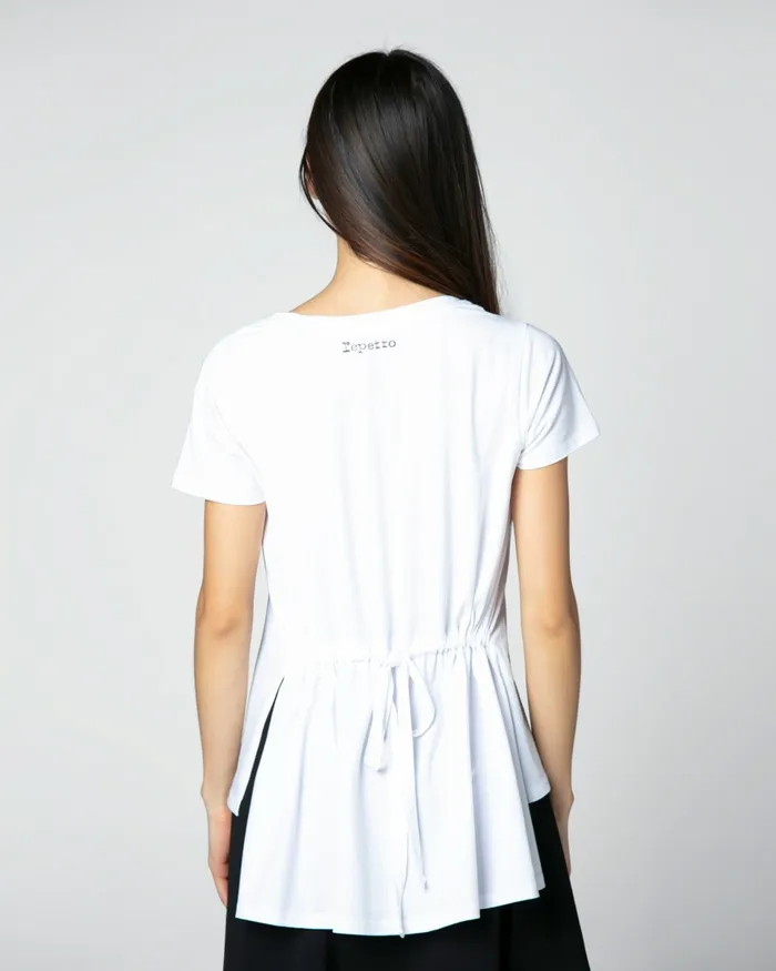 Repetto Womens Tops and TShirts Long TShirt To Tighten White Gift for Friend