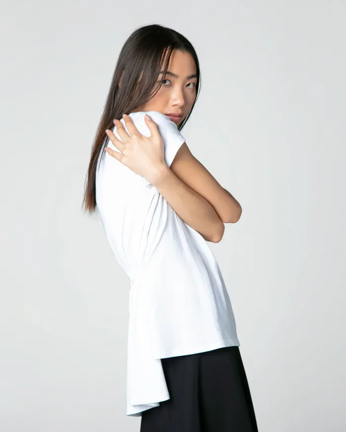 Repetto Womens Tops and TShirts Long TShirt To Tighten White Gift for Friend