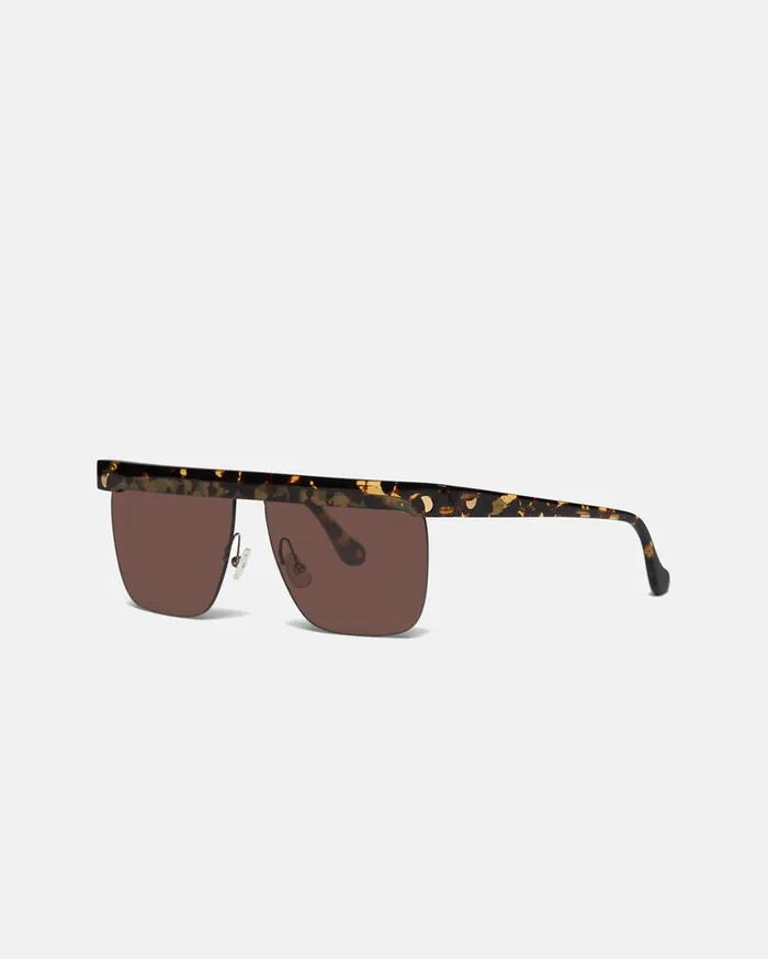 Rigel SquareFrame Sunglasses Brown Eyewear MenWomen Nanushka Eyewear