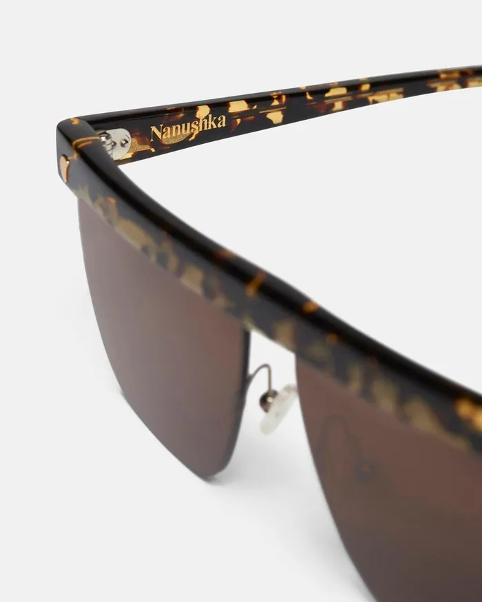 Rigel SquareFrame Sunglasses Brown Eyewear MenWomen Nanushka Eyewear
