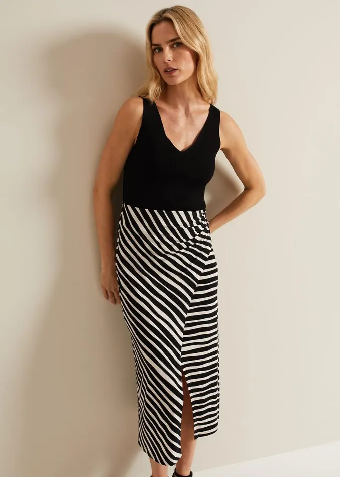 Rory Jersey Printed Maxi Skirt Blackstone Women Phase Eight Skirts