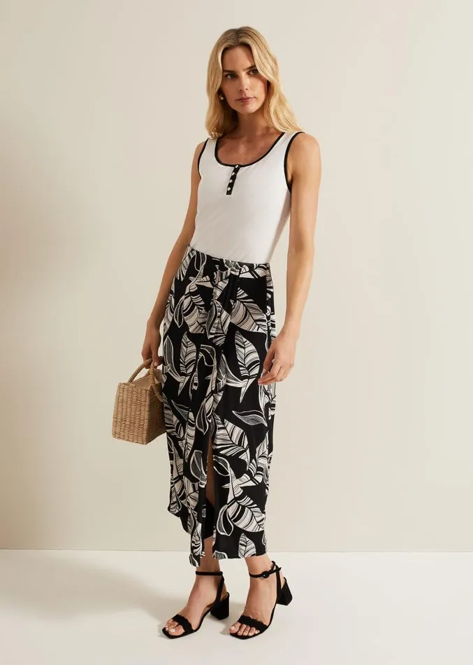 Rylan Contrast Detail Vest Top Ivory Women Phase Eight Tops and TShirts