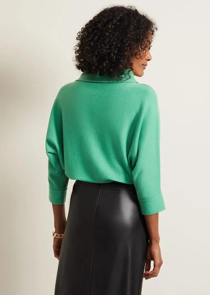 Salima Funnel Jumper Green Women Phase Eight Knitwear