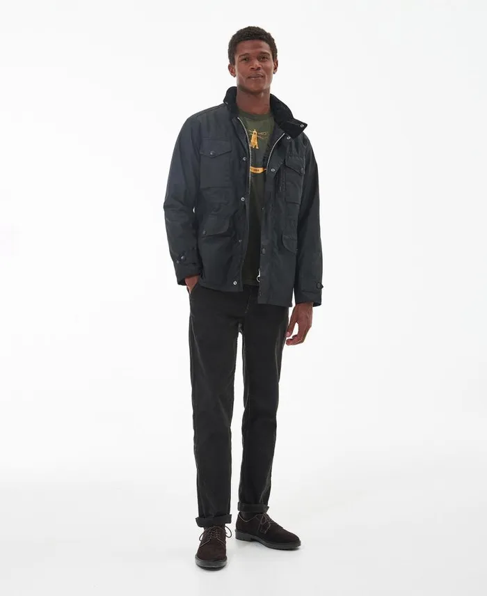 Sapper Wax Jacket Olive Men Barbour Waxed Jackets
