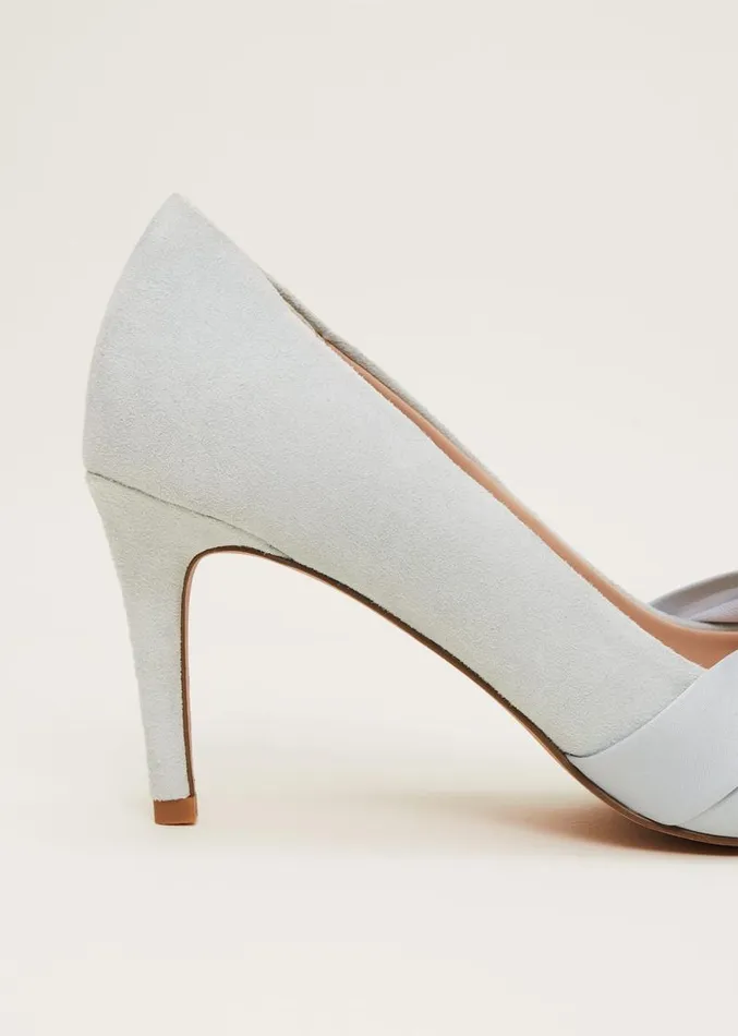 Satin Twist Peeptoe Shoe Eau De Nil Women Phase Eight Occasion Shoes