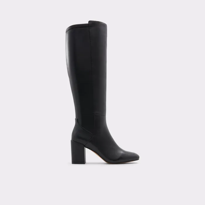 Satori Black Leather Smooth Women ALDO Boots