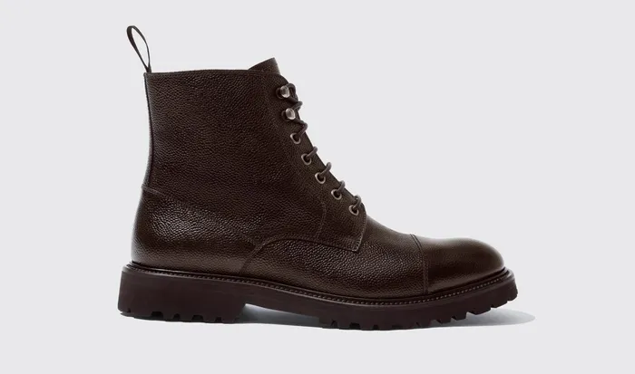 Scarosso Boots Men Jackie Grain Brown Brown 8211 Calf