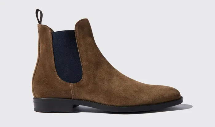 Scarosso Chelsea Boots Men Giacomo Tabacco Scamosciato Tobacco Suede