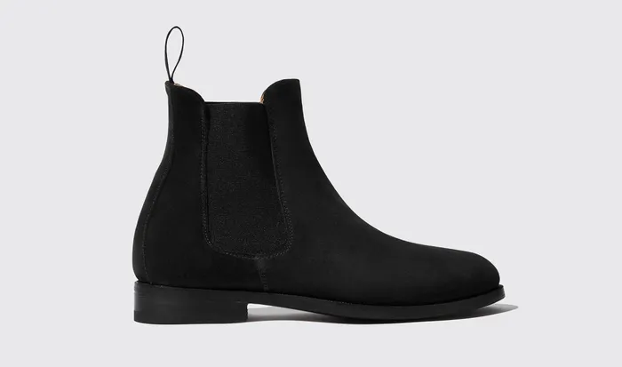 Scarosso Chelsea Boots Women Elena Nera Scamosciata Black 8211 Suede