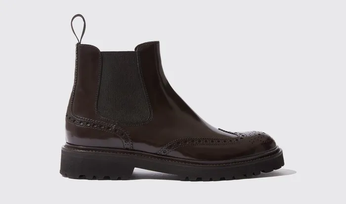 Scarosso Chelsea Boots Women Poppy Brown Brown 8211 Polished Calf